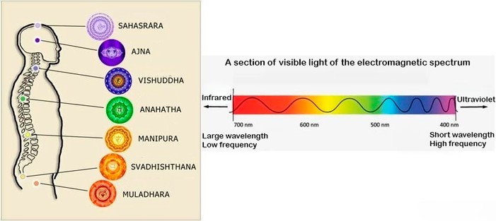 Description of chakras according to the model of the energy-informational frequency spectrum