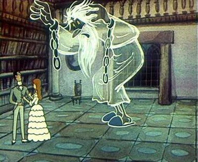 Fragment from the cartoon "The Canterville Ghost"